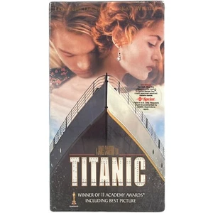 Titanic VHS Paramount & Sprint Sticker Original First Edition Target Sticker - Picture 1 of 11