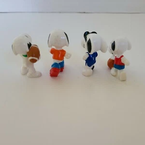 Vintage Mini Snoopy Sport Set Of 4 - Picture 1 of 12