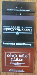 IRISH PUB MATCHBOOK MATCHCOVER: CEAD MILE FAILTE -E8 - Picture 1 of 1
