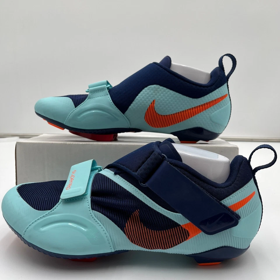 Nike SuperRep Cycle 2 Spin Zapatos Azul Marino Aqua Naranja Para hombres Talla 10 CW2191-484 Foto 1 de 4