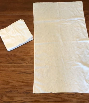 Antique Flat Diaper Lot 3 Vintage Large Baby Flannel Cloth Lot 21" x 35" AS IS - Image 1 of 4