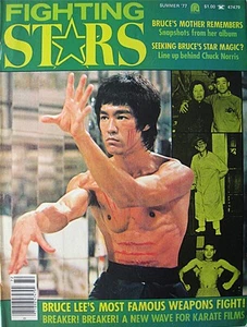 RARE 1977 FIGHTING STARS BRUCE LEE CHUCK NORRIS KARATE KUNG FU MARTIAL ARTS - Picture 1 of 1