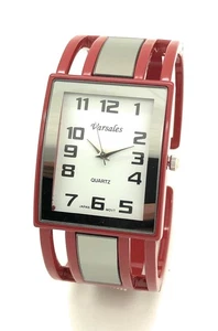 Varsales Ladies Large Square Elegant Metal Bangle Cuff Fashion Quartz Watch - Picture 1 of 9