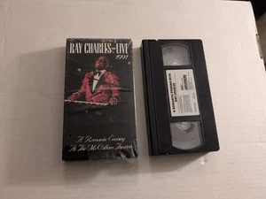 RAY CHARLES - Live 1991 (VHS-Video Warner / Atlantic 8536 50231-3 / NM) - Picture 1 of 4