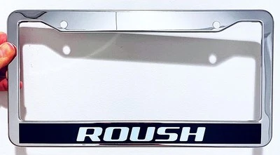 Marco de matrícula de acero inoxidable Roush Foto 1 de 3