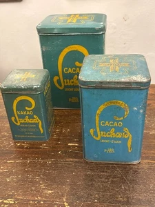 Lotto 3 scatole  in latta Cacao Suchard  1930 confezioni da 1 KG-2,5. e 5 KG - Picture 1 of 1