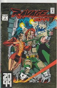 Lámina de oro autografiada de Stan Lee Marvel RAVAGE 2099 #1 (sin certificado de autenticidad) - Imagen 1 de 1