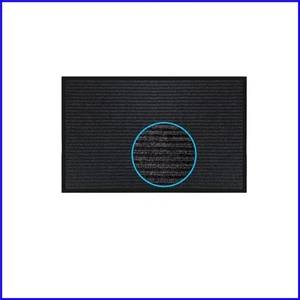Sturdy 3x5 Black Rubber Door Mat – Perfect for Homes and High Traffic Garages - Picture 1 of 10