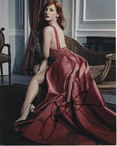 JESSICA CHASTAIN SIGNED AUTOGRAPH 8X10 PHOTO - ZERO DARK THIRTY BEAUTY, SEXY - Picture 1 of 2
