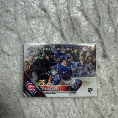 2016 Topps Chrome Sparkle Refractor Rookie Debut Card Kyle Schwarber #HMT49 RC - Image 1 of 4