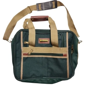 Shaomin Vintage Forest Green Messenger Travel Bag, Clip-on Shoulder Strap - Picture 1 of 11