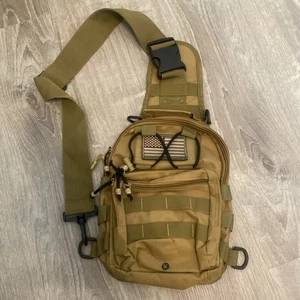 Tactical backpack Shoulder Bag, Military Sport Bag Outdoor Small Chest Pack f... - Picture 1 of 3