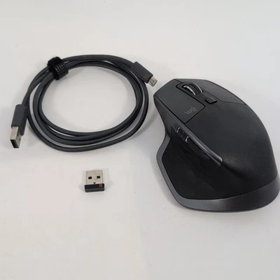 Logitech MX Master 2S Bluetooth Edition Wireless Mouse - Graphite w/ Dongle - Image 1 of 4