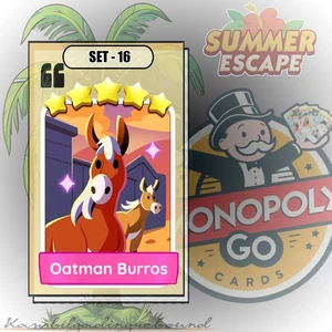 OATMAN BURROS MONO_POLY_GO STICKERS 5⭐⭐⭐⭐⭐ (PAGE 16) - Picture 1 of 1
