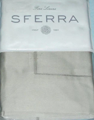 Sferra Giotto Gris Euro Sham 590TC Extra Largo Grapa Algodón Satén Italia Nuevo Foto 1 de 4