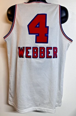 NBA Sacramento Kings #4 Chris Webber Nike Basketball Jersey Men SZ: M White Used - Image 1 of 4