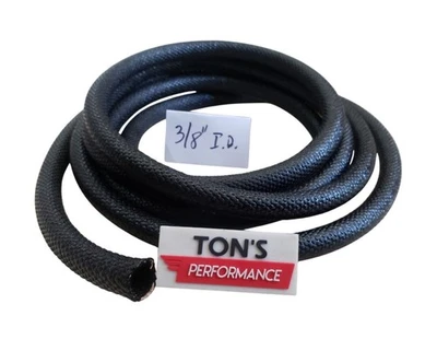 10 feet 3/8" I.D. ASPHALT CLOTH WIRE LOOM ORIGINAL RESTORATION CONDUIT VINTAGE  - Image 1 of 4