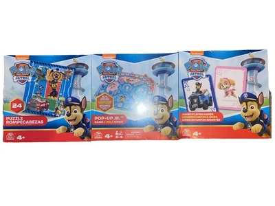 Paw Patrol 3 Pack Games - Puzzle, Pop-up Game & Jumbo Playing Cards - Sealed - Image 1 of 4