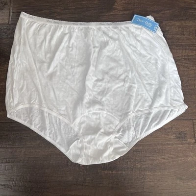 Pair Dixie Belle Panties White 100% Cotton Size 13 Panty D4780 - Image 1 of 4