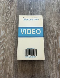 NEW CHEAP AND DEEP VINTAGE LONGBOARD SKATE SUP GOLF SNOW SURF VHS VIDEO - Picture 1 of 3