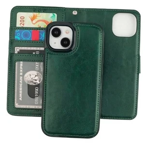 Detachable Wallet Case for iPhone 15 RFID Blocking Card Slots Holder Premium - Picture 1 of 7