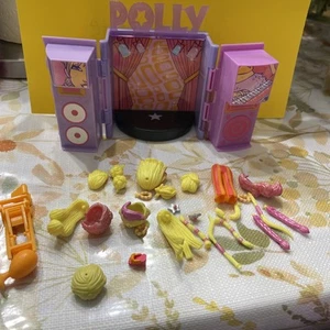 Vintage Polly Pocket 2002 Rock & Pop Polly  Concert Stage Wig Hair Set - Picture 1 of 9
