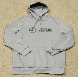 2023 Mercedes Benz F1 Men's Large Gray Team Hoodie AMG Petronas - Picture 1 of 10