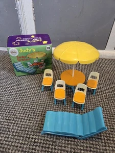 Vintage 1970'S Zodiac Toys Judy's Dolls Garden Furniture Set Boxed Complete - Picture 1 of 12