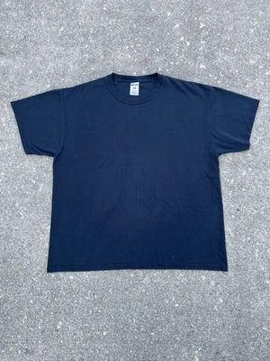 Выцветший винтажный Y2K 2000-х Jerzees пустой черный футболка размер XL - Изображение 1 из 3