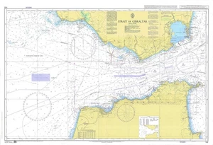 Admiralität 142 Straße von Gibraltar Karte Karte Maritim Maritim Marine Tapete - Bild 1 von 7