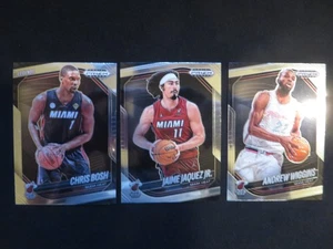 3x 2024-25 PRIZM BLACK NBA - A. Wiggins & Jaime Jaquez & Chris Bosh - Miami Heat - Bild 1 von 2