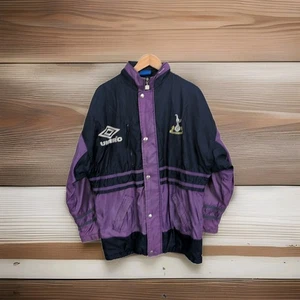 Tottenham hotspur Spurs 1994-95 Vintage Umbro Bench Coat Jacket Size Y (46-48") - Picture 1 of 23