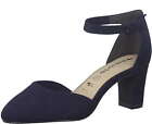 Tamaris Pumps 24412 805 Blau Riemchen Sandale Absatz Elegant Schnalle Buisness