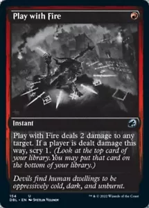 MTG PLAY WITH FIRE EXC - GIOCARE COL FUOCO - DBL - MAGIC - Picture 1 of 1