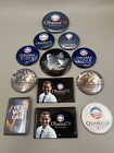 Lot Of 12 Barack Obama 08 Election Campaign Pin Buttons First Family Mlk Women