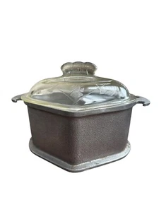 Vintage Guardian Service Cookware Triangle Heart Casserole Pot with Glass Lid - Picture 1 of 9