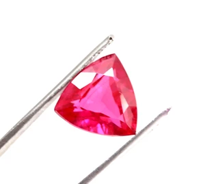 Natural Trillion Cut 10.55 Ct Pink Spinel Loose Certified Gemstone - Picture 1 of 11