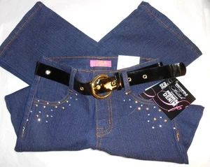 SouthPole Girls Embellished Denim Jeans & Belt Super Blue Sports Ten (10) NWT - Picture 1 of 2
