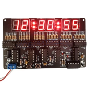 Digital 24-hour Clock DIY Circuit Electronic Kit 6-bit Clock Teaching Practice - Bild 1 von 19
