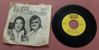 JD Sumner 45 Elvis Has Left the Building / Sweet, Sweet Spirit QCA 461 vg++ w PS - Image 1 of 2