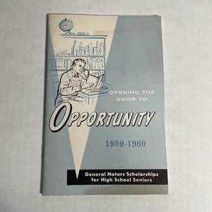 GM 1959-1960 General Motors Stipendienprogramm Buch für Gymnasiasten - Bild 1 von 5