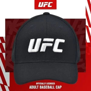 UFC Baseball Cap - Adjustable Adult Snapback Hat with Curved Brim - Picture 1 of 6