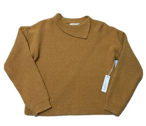 Women Sweater Butternut SMALL Long Sleeves Open Back NWT Six/Fifty - Picture 1 of 16