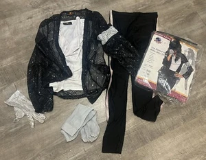 Music Legs The Gloved One Billie Jean Costume Outfit Halloween Dress Up M/L Read - Picture 1 of 6