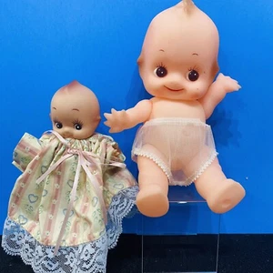 2 Vintage Kewpie Dolls Rubber Small - Picture 1 of 11