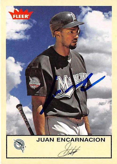 Juan Encarnacion autographed baseball card (Florida Marlins) 2005 Fleer #175 - Image 1 of 1