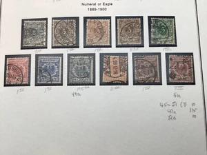ICOLLECTZONE Germany 45-51, 49a, 51a Very Fine used CV $160 - Picture 1 of 5