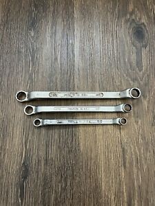 USA Forged 3-pc 12-pt Deep Offset SAE Combination Wrench Set 3/8” - 11/16”