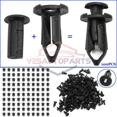 100X Car Fender Rivets Clips For ATV UTV Can Am Maverick Commander Outlander New - Image 1 of 4