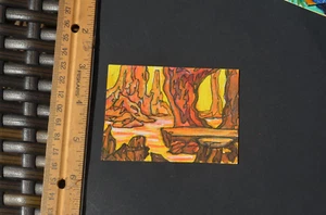 ACEO Original Kunst Fantasy Welt kein Druck Mischtechnik - Bild 1 von 3